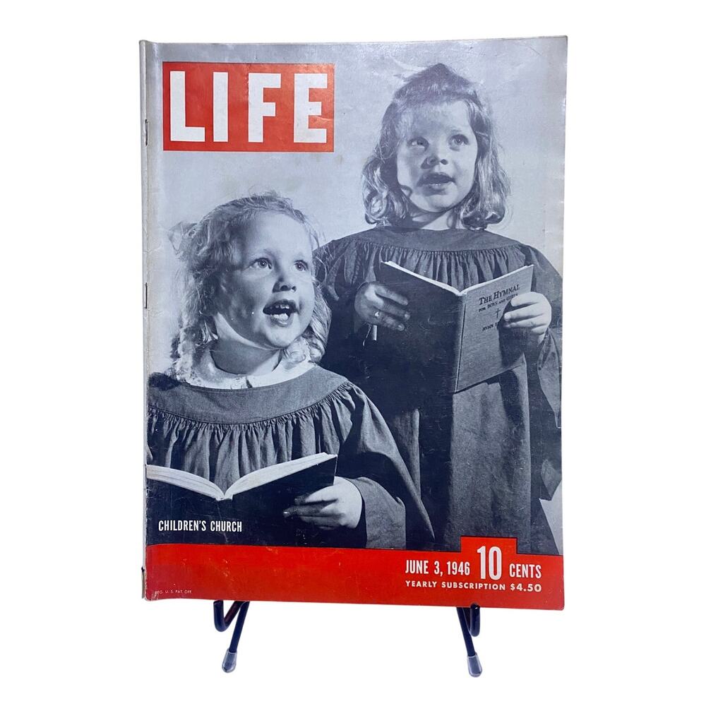 LIFE Magazine June 3 1946 Children's Church Cover Great Train Strike Henry Ford